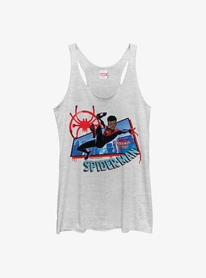 Marvel Spider-Man: Into The Spiderverse Miles Morales City Womens Tank Top