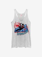 Marvel Spider-Man: Into The Spiderverse Miles Morales City Womens Tank Top