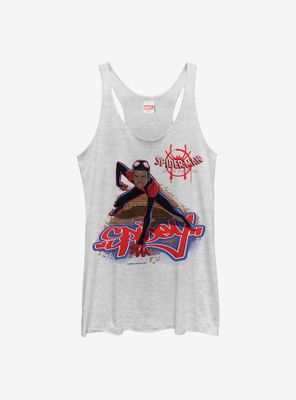 Marvel Spider-Man: Into The Spiderverse Miles Morales Bricks Womens Tank Top