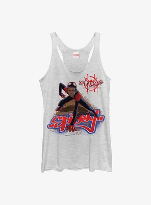 Marvel Spider-Man: Into The Spiderverse Miles Morales Bricks Womens Tank Top