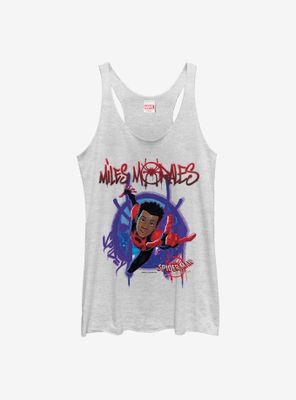 Marvel Spider-Man: Into The Spiderverse Miles Morales Painted Womens Tank Top