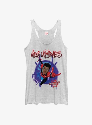 Marvel Spider-Man: Into The Spiderverse Miles Morales Painted Womens Tank Top