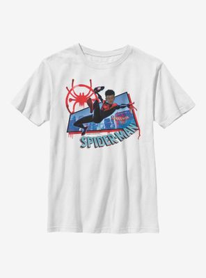 Marvel Spider-Man: Into The Spiderverse Miles Morales City Youth T-Shirt