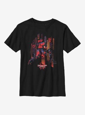 Marvel Spider-Man: Into The Spiderverse Miles Morales Future Spidey Youth T-Shirt
