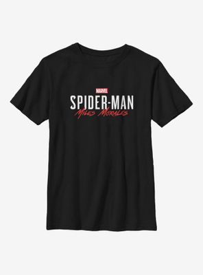 Marvel Spider-Man Miles Morales Game Title Youth T-Shirt