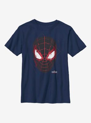Marvel Spider-Man Miles Morales Glitch Mask Youth T-Shirt
