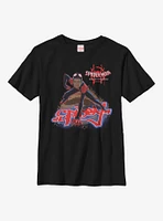 Marvel Spider-Man: Into The Spiderverse Miles Morales Bricks Youth T-Shirt