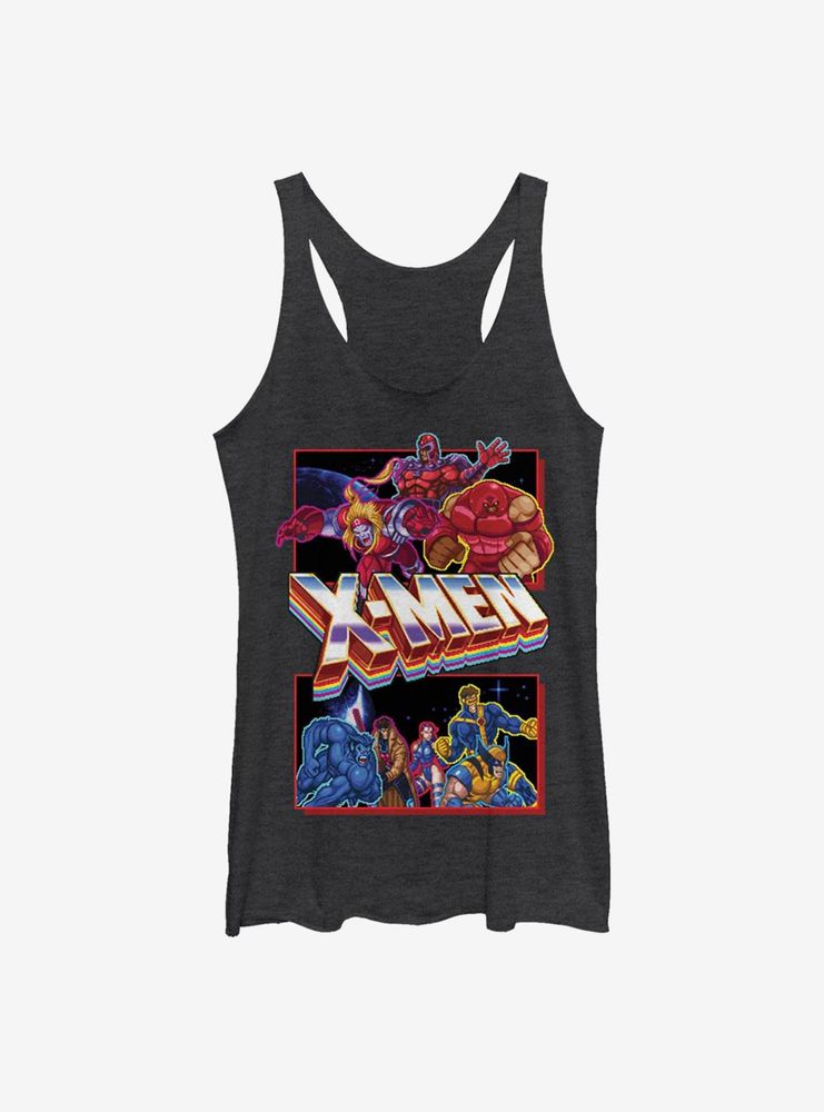 Marvel X-Men Arcade Fight Womens Tank Top