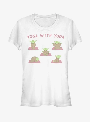 Star Wars Yoga With Yoda Girls T-Shirt