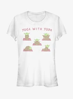 Star Wars Yoga With Yoda Girls T-Shirt