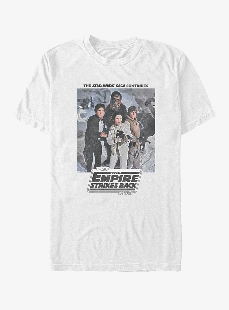 Star Wars Episode V The Empire Strikes Back Crew Photo Poster T-Shirt
