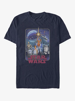 Star Wars Episode IV A New Hope Poster Redux T-Shirt
