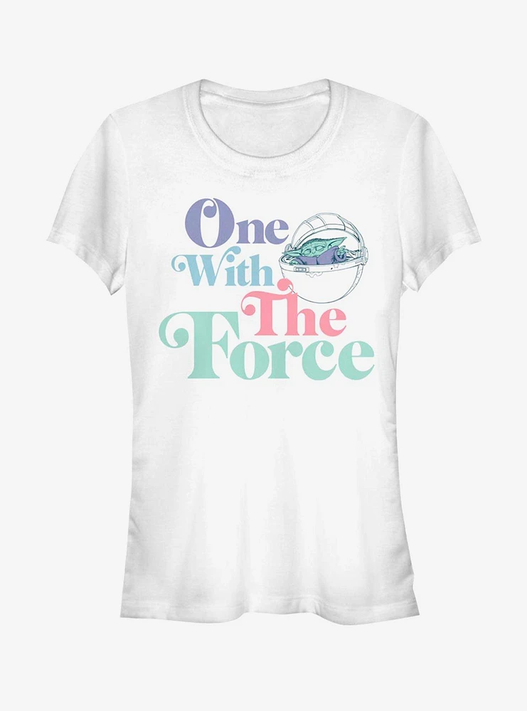 Star Wars The Mandalorian Child Pastel Force Girls T-Shirt