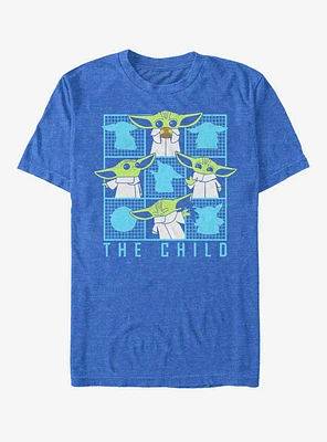 Star Wars The Mandalorian Child Box Grid T-Shirt