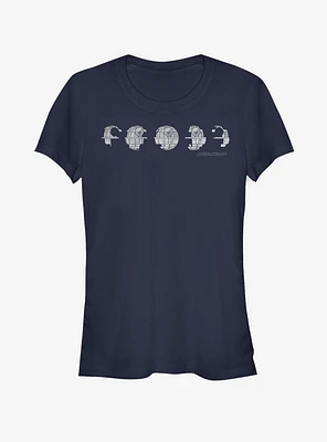 Star Wars Death Parts Phases Girls T-Shirt