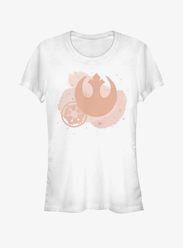 Star Wars Minimal Brush Logos Girls T-Shirt