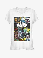 Star Wars Comic Collage Girls T-Shirt