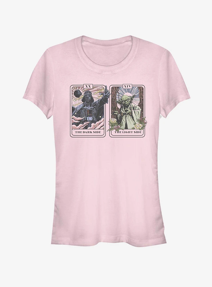 Star Wars Vader Yoda Tarot Girls T-Shirt