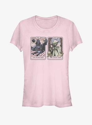 Star Wars Vader Yoda Tarot Girls T-Shirt