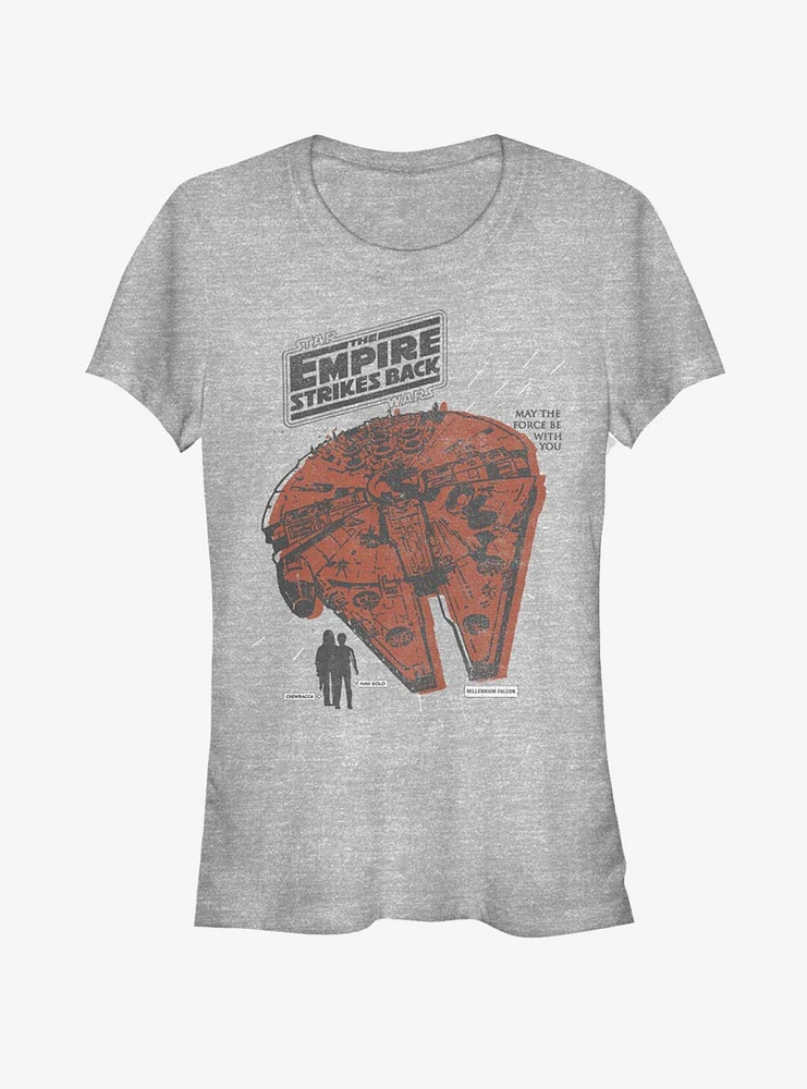 Star Wars Vintage Falcon Girls T-Shirt