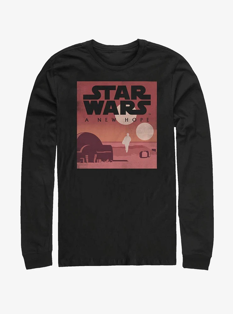 Star Wars Episode IV A New Hope Minimalist Poster Long-Sleeve T-Shirt