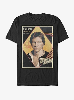 Star Wars Han Baseball Card T-Shirt