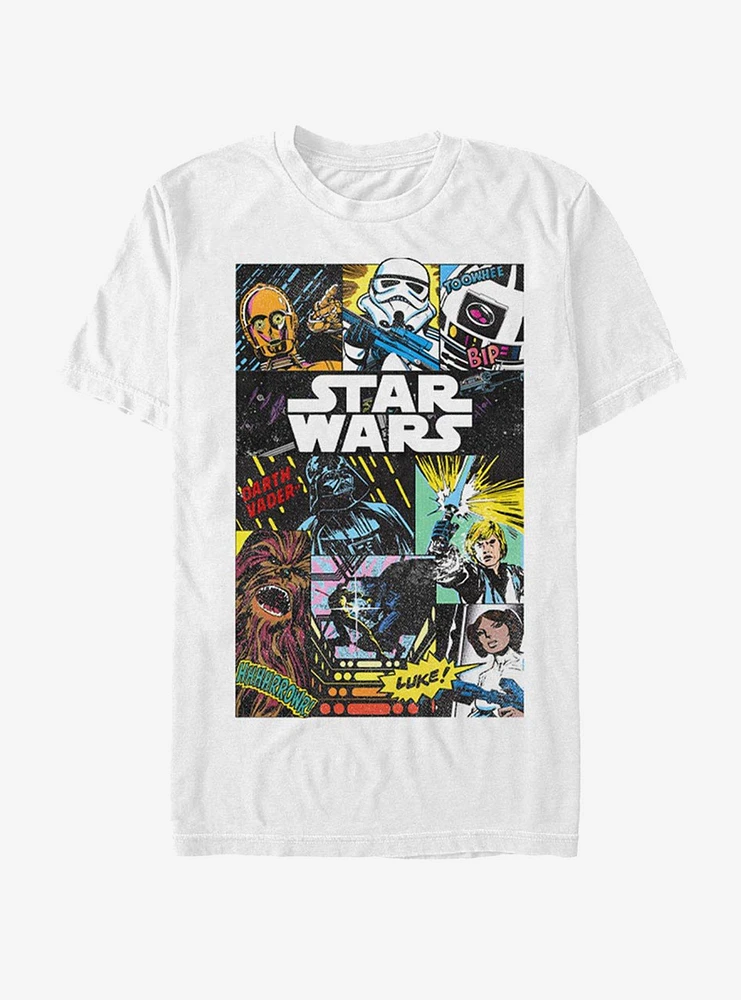 Star Wars Comic Collage T-Shirt