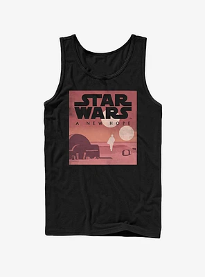 Star Wars Episode IV A New Hope Minimalist Poster Tank Top