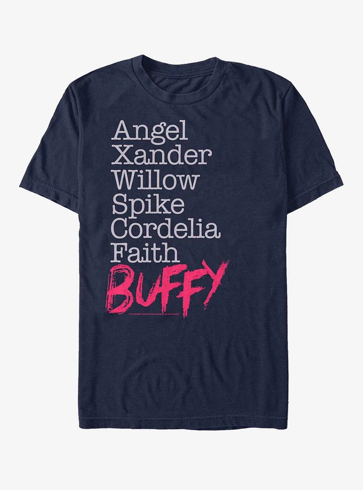 Buffy The Vampire Slayer Namestack T-Shirt