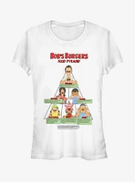 Bob's Burgers Food Pyramid Girls T-Shirt