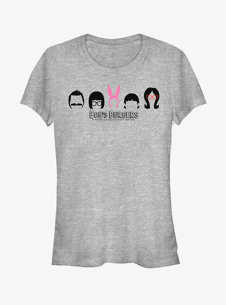 Bob's Burgers Hair Lineup Girls T-Shirt