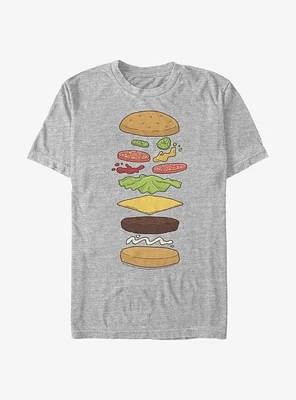 Bob's Burgers Burger Diagram T-Shirt