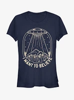 The X-Files UFO Stamp Girls T-Shirt