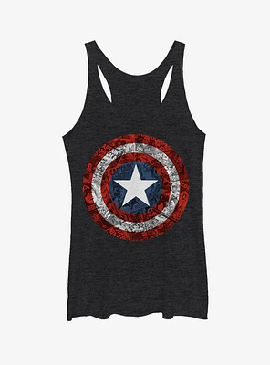 Marvel Captain America Comicbook Shield Girls Tank