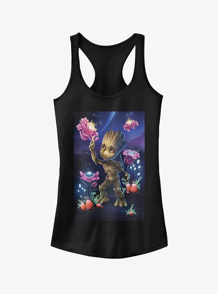 Marvel Guardians Of The Galaxy Groot Plants Girls Tank