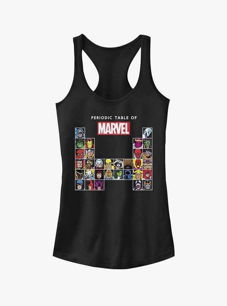 Marvel Periodic Table Girls Tank