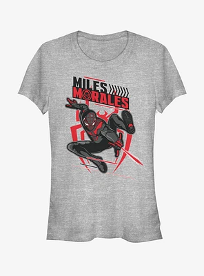 Marvel Spider-Man Swing Miles Morales Girls T-Shirt