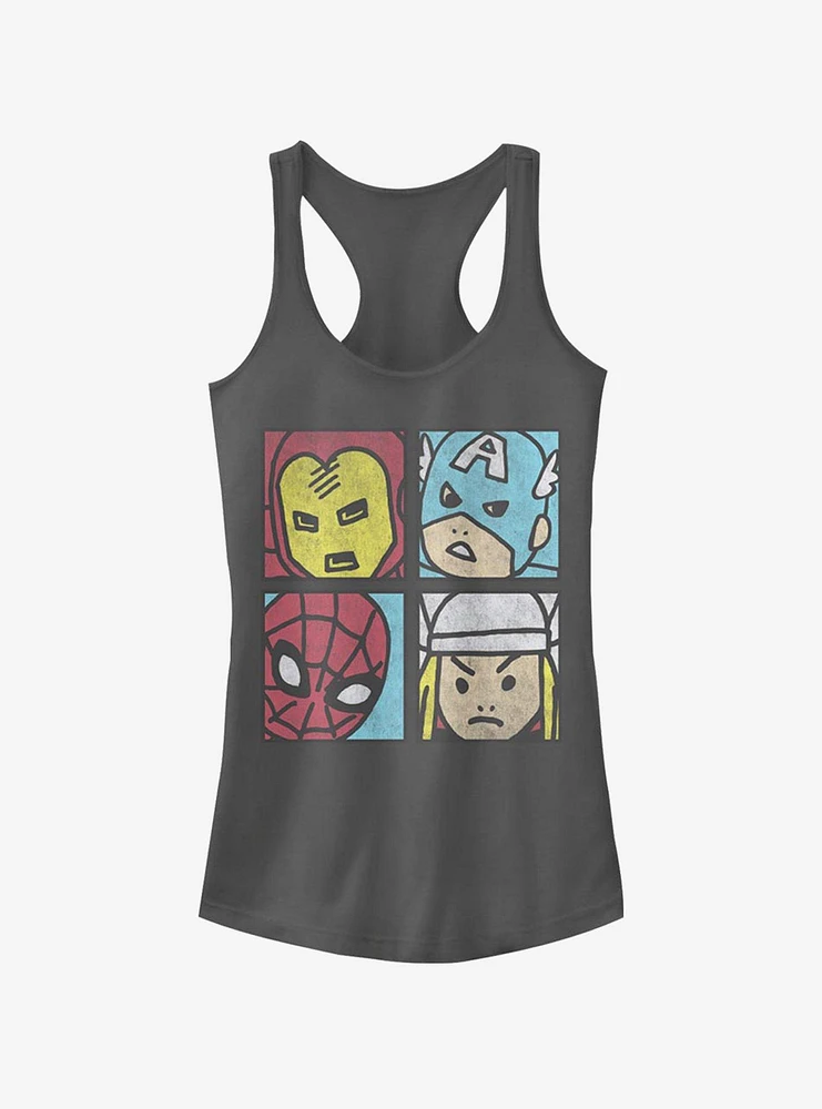 Marvel Avengers Pop Squares Girls Tank