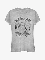 Disney Alice Wonderland All Mad Here Girls T-Shirt