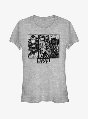 Marvel Avengers Trio Panels Girls T-Shirt
