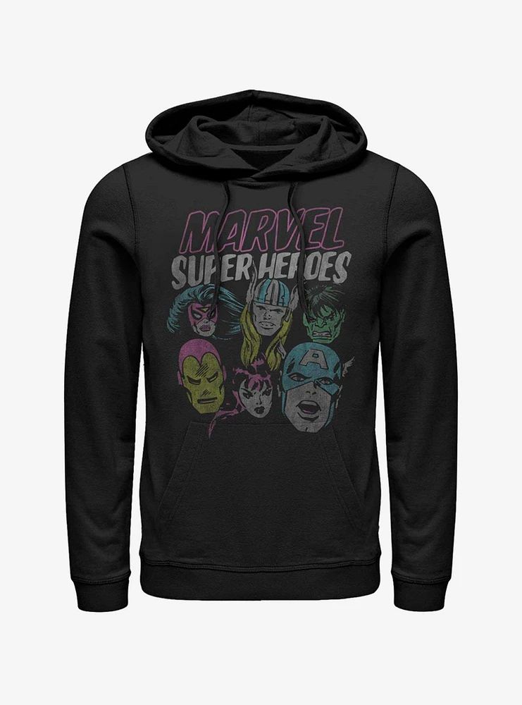 Marvel Avengers Grunge Heroes Hoodie