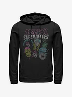 Marvel Avengers Grunge Heroes Hoodie