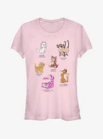 Disney Classic Cat Breeds Girls T-Shirt