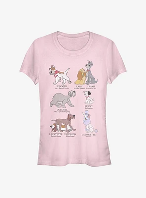 Disney Classic Dog Breeds Girls T-Shirt