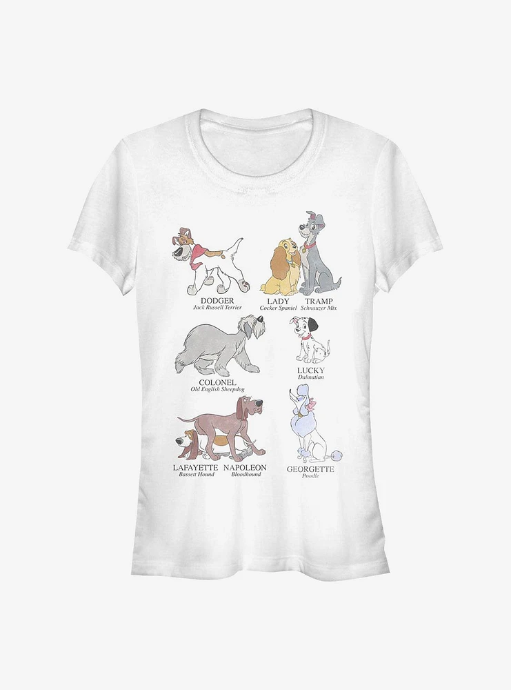 Disney Classic Dog Breeds Girls T-Shirt