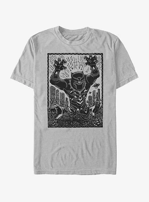 Marvel Black Panther Stencil T-Shirt