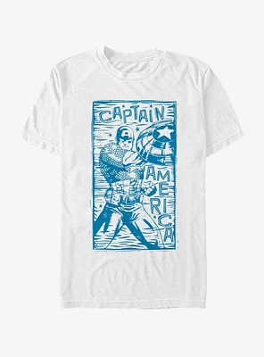 Marvel Captain America Stencil T-Shirt