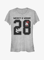 Disney Mickey Mouse Minnie Collegiate Girls T-Shirt