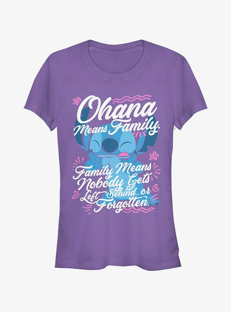 Disney Lilo & Stitch Ohana Family Girls T-Shirt