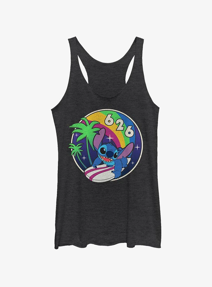 Disney Lilo & Stitch Retro Rainbow Girls Tank